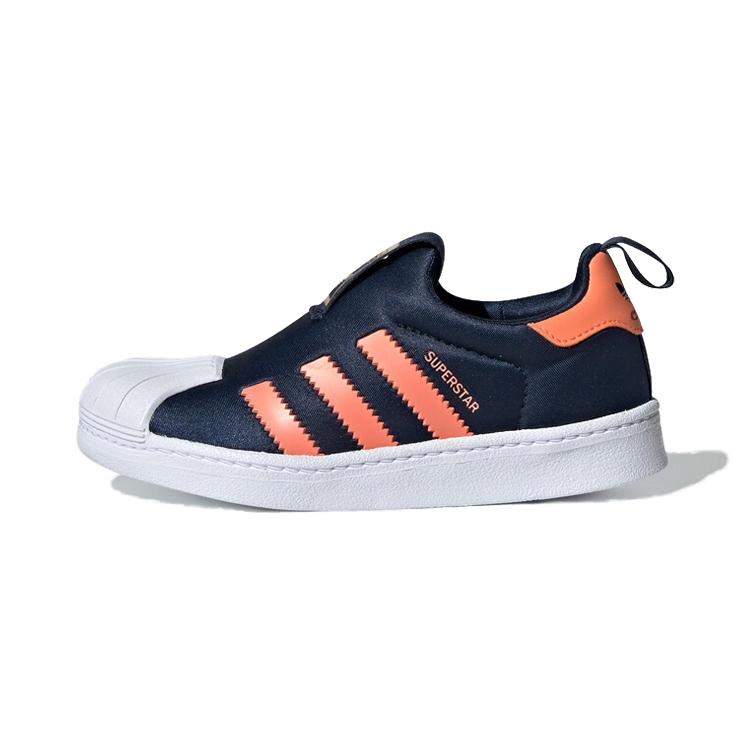 Adidas Originals SUPERSTAR 360 Abrasion Resistant Low top Skateboard Shoes Black Orange White EE6262