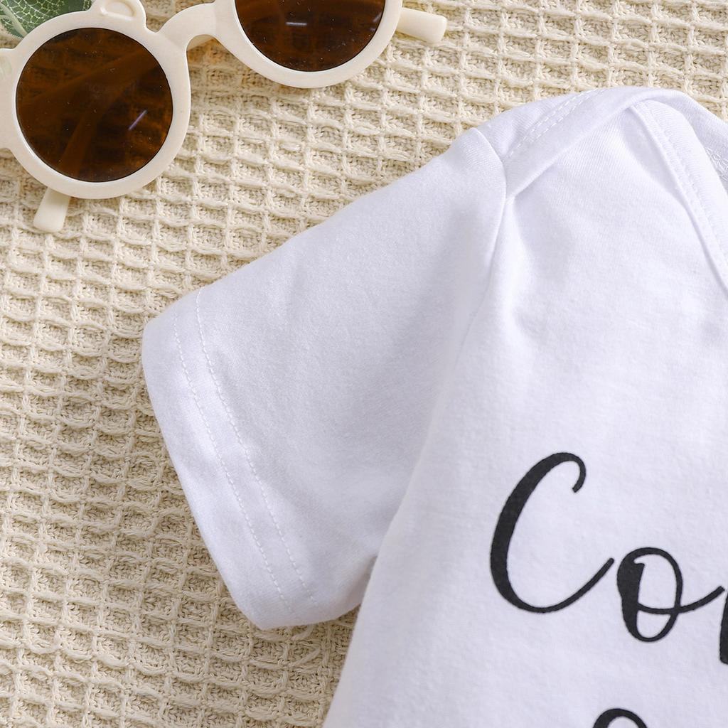 Хлопковый комбинезон для новорожденного с принтом «Скоро» и короткими рукавами, боди для младенцев