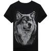 3D Wolf Print Fashion Mens Boys Tees Male O Neck Short Sleeve T-Shirt Tops