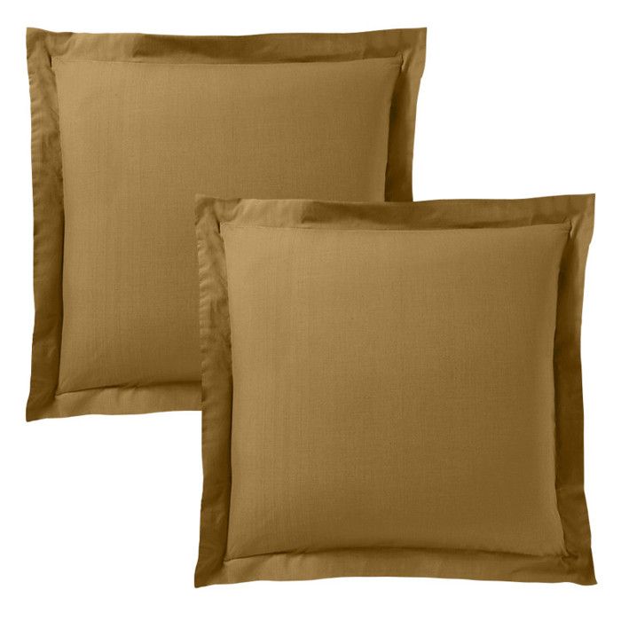 Taie d'oreiller "Prémium" toutes dimensions - 63x63 - Prémium Caramel