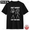 Ive Got Your Back Funny Skull Skeleton Graphic Tshirt 2026 Summer Soft 100cotton Loose Oneck Tshirts For Unisex Hip Hop Design