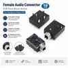 10Pcs PJ324M Interface 3.5mm Headphone Socket With Nut Stereo Audio Jack  for Audio Video Socket