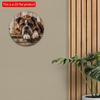2d Flat 20*20cm Wooden Sign, Circular Wreath Sign Dormitory Decoration Gifts, Bulldog Themed Decoration, for Home, Kitchen, Garden, Bedroom, Bar Decor