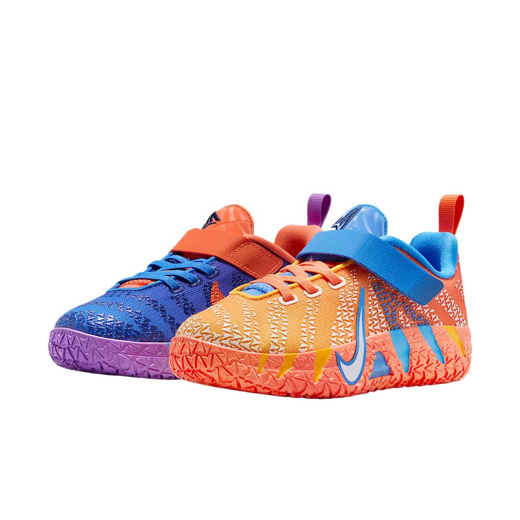 Nike Ja 3 PS Gravity Детские кроссовки Синий Сине-Кристальный Трава-Оранжевый IO9419-400