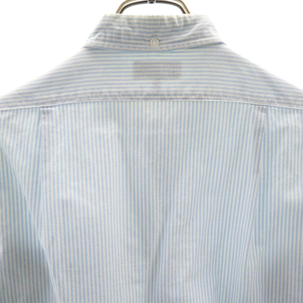 A BATHING APE stripe Long sleeve Button down shirt S Blue Men's Used