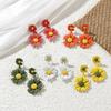 Women Flower Cute Personality Drop Earrings Dangle Earrings Fashion Jewelry Daisy Earrings