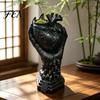 Anatomical Heart Planter Hand Holding Human Organ Vase, Gothic Shaped Halloween Home Decor Spooky Desktop Flower Pot for Living Room Dining