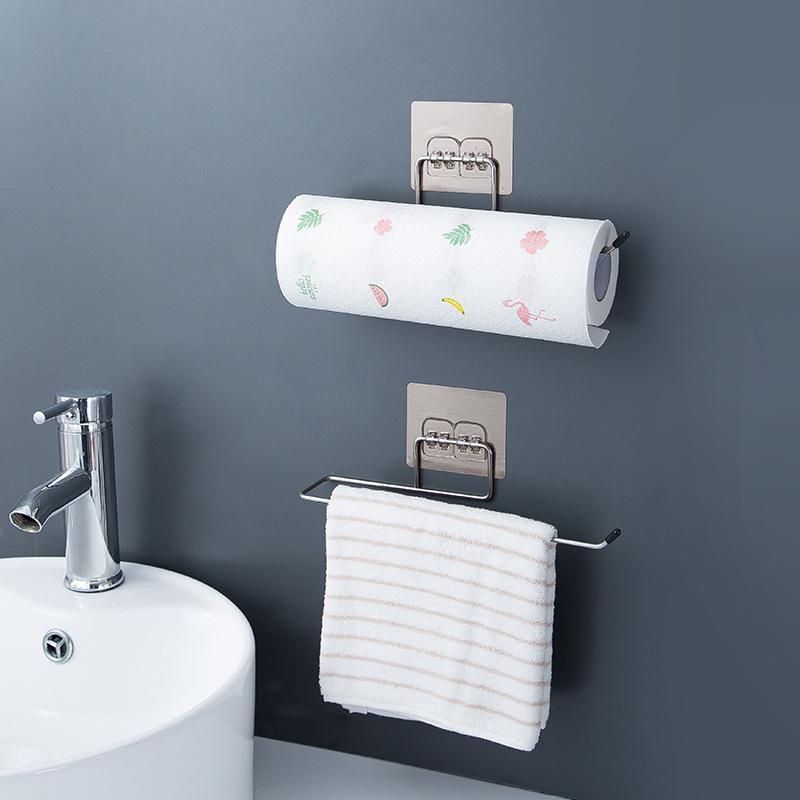 Самоклеящийся держатель для одноразовых салфеток и бумажных полотенец для кухни