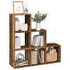 VidaXL 3-Tier Room Divider Shelf Old Wood 99x29x99 Cm, Shelf, Bookcase, Storage Shelf, 857965