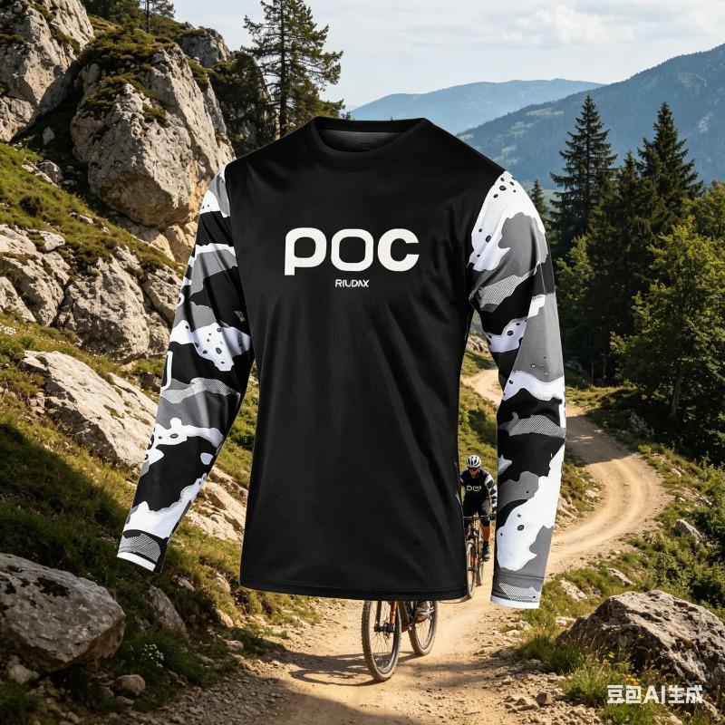 Men's Long Sleeve T-Shirt Off-Road Motorcycle Cycling Jersey M-T-B Outdoor Sports Fitness Climbing Fishing Top Loose Clothes