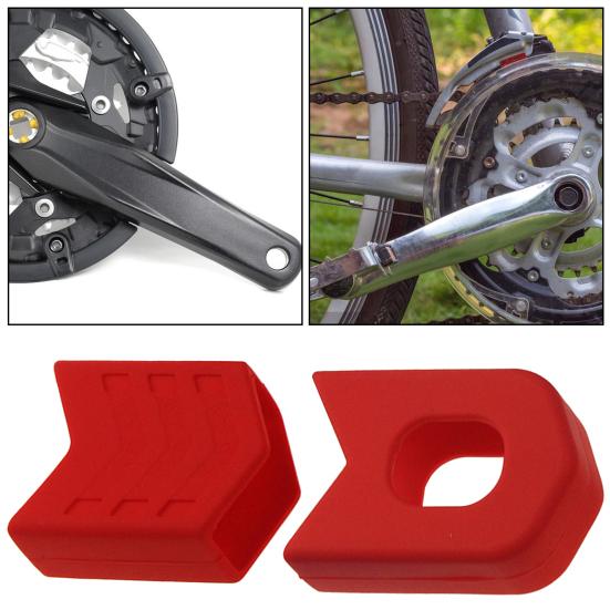 1 пара защитных шатунов велосипеда, MTB, колпачки для шатунов горного велосипеда, защита от царапин, высокопрочные ботинки для шатунов велосипеда, защитное снаряжение