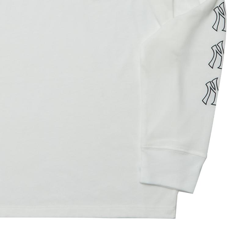 Nike Толстовка с капюшоном X MLB Collaboration с принтом логотипа New York Yankees, круглым вырезом, длинными рукавами, детская толстовка с капюшоном, белая 3Z3B7SBHK-NYY