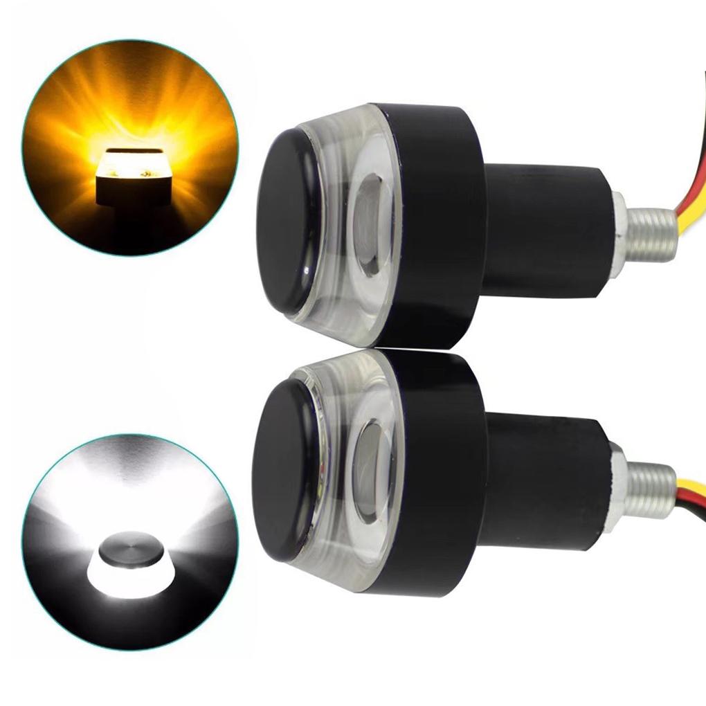 1 пара мотоциклетных светодиодных указателей поворота, безопасные сигнальные лампы для ночной езды, концевое крепление, мотоциклетные индикаторы, автомобильное наружное освещение