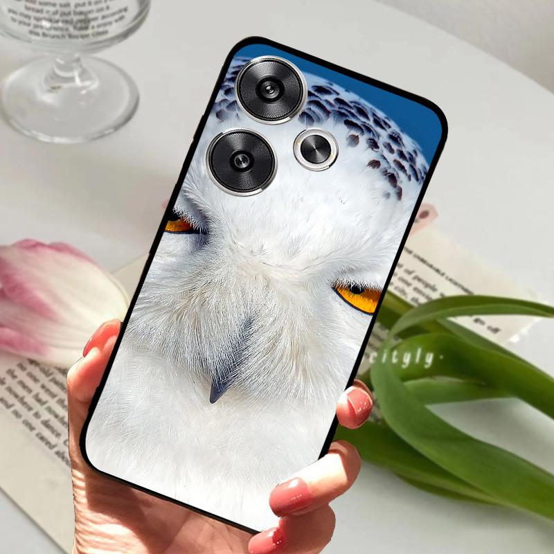 Чехол для POCO F6 Pro 5G Чехол POCOF6 Ударопрочный Мягкий ТПУ Силиконовый Чехол для Телефона Для Xiaomi POCO F6 Pro Capa F 6 Мультяшный Матовый Бампер