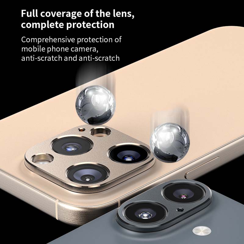 For Apple iPhone 16 Plus Pro Max Luxury Camera Circle Plating Metal Lens Anti-scrached Case Cover Bumper Protection Ring Guard Protector