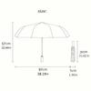 Colorful Cartoon Face Portable Automatic Umbrella with 8-Rib Compact Design for Women/Men Outdoor Accessory Best for Christmas