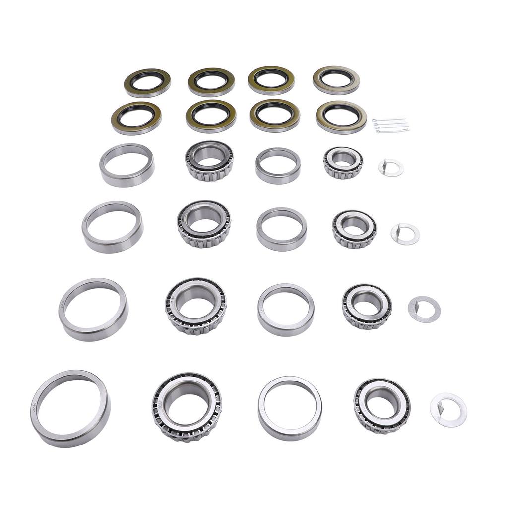 Boat Trailer Axles Bearing Kits 25580 14125A for 5200 To 7000 Lb Tandem Axles 4 Sets