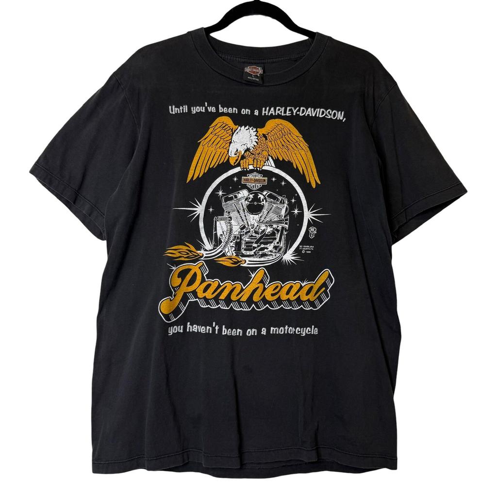 1988 Sturgis Black Hills Rapid City 3D Emblem T shirt Sz L (B1987)