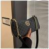 Trendy Women's Commuter Shoulder Bag with Belt Decoration Retro Underarm Handbag