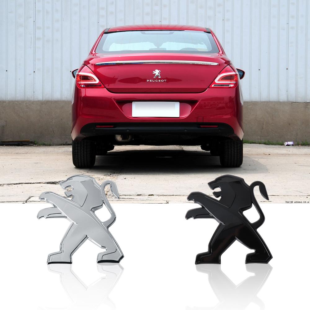 Car Front Grill Rear Trunk Logo Emblem Stickers For Peugeot 107 206 207 208 307 308 2008 3008 406 508 RCZ Auto Decor Accessories
