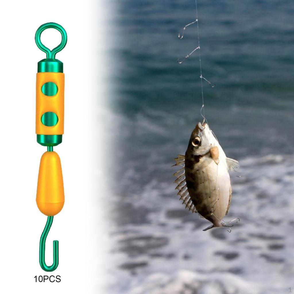 10 Pieces Fishing Barrel Swivels Tackle Saltwater Solid Professional Lightweight Essential
