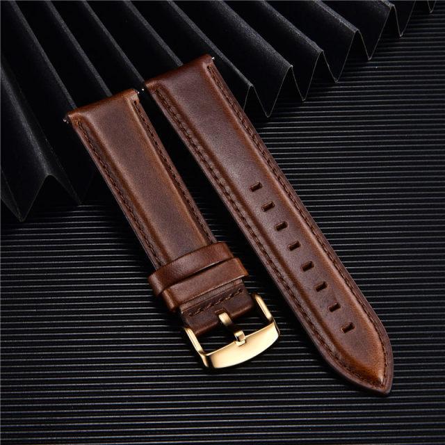 Quick Release Straps Men Women Genuine Leather Watchbands 18mm 20mm 22mm Smart Watch Band Watch Accessories
