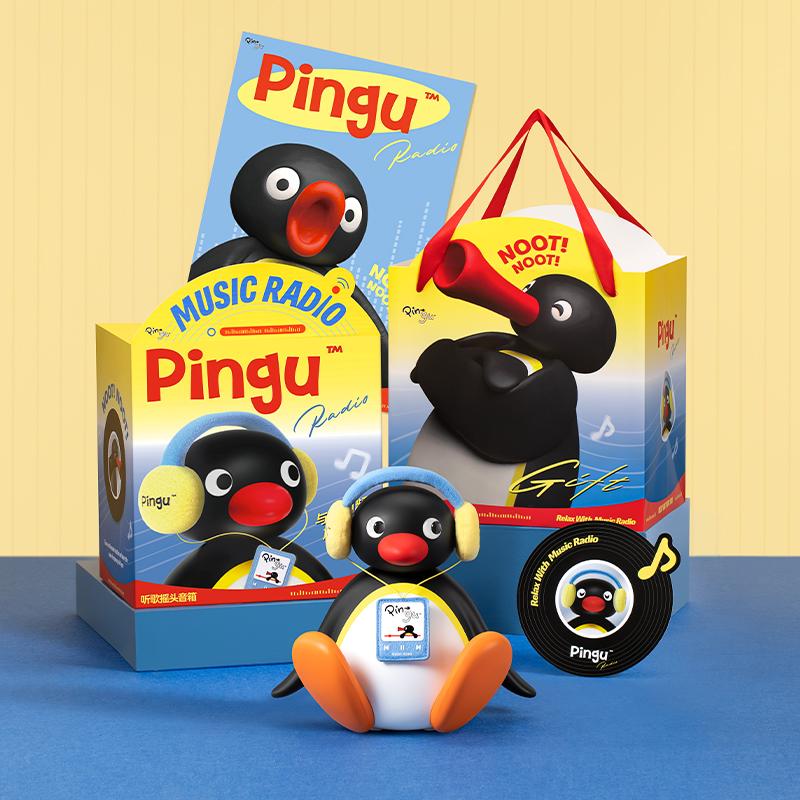 Mark Tubu Pingu Penguin Bluetooth Speaker Gift For Female Friends Christmas Birthday Practical Toy Hobbies Animation Derivative