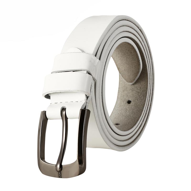 Customized Pin Buckle Real Genuine Leather Belt Adjustable Women Belt