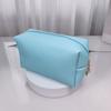 Сплошной цвет косметичка женская косметичка водостойкая искусственная кожа дорожная портативная сумка для хранения туалетных принадлежностей органайзер кошелек