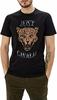 JUST Cavalli S01GC0419 Мужская футболка с принтом тигра, короткий рукав, хлопковая футболка