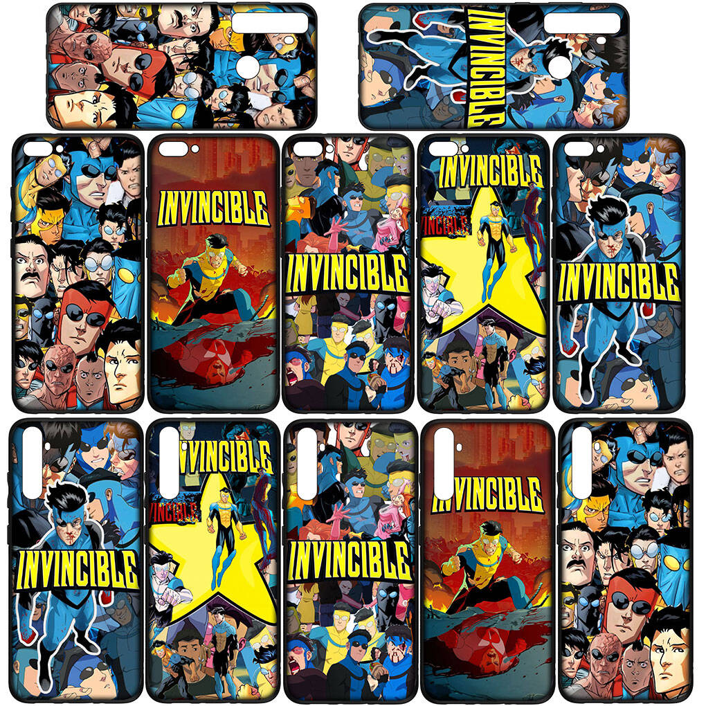 Phone Case for iPhone 17 16 15 Xiaomi Poco F8 F7 X7 X6 M8 C85 C75 C71 Redmi Note 14 13 11 12 Pro Max A4 A3 14C 13C 15C Wallpaper I-Invincibles Collage