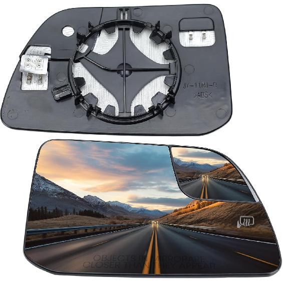 Right Passenger Side Mirror Glass Replacement Compatible with Ford Edge 2011-2014, for Lincoln MKX 2011-2015 Right Exterior Side Rearview Mirrors