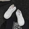Platform White Shoes Women's Autumn New Leather Versatile Sports and Leisure Shoes Comfortable Soft Sole Lightweight Board Shoes