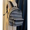Б/у Оригинальный Рюкзак SAINT LAURENT с узором из черепов Холст Черный x Белый