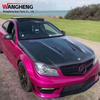 Mercedes-Benz C-Class C63 W204 Carbon Fiber Engine Hood and Front Bumper Modification