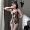 Sexy Underwear Temptation Open Stockings Pattern Tight One-piece Mesh Clothes Perspective Clothing Women WY