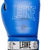 LEONE 1947 Боксерские Унисекс Натуральная Кожа Синтетическая Кожа Полиуретан Застежка на Липучке Синие GN208 Перчатки, [ICONIC], и Внешняя Часть, Накладка, (10 унций), [Аутентичный]