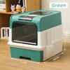 Large Enclosed UV-Sterilizing Cat Litter Box with Drawer