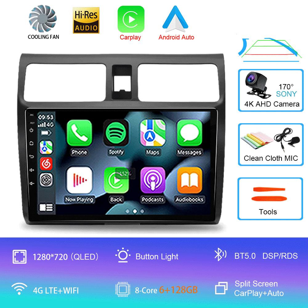 9-дюймовый Android 14 для Suzuki Jimny JB64 JB74 2018 - 2020 Мультимедийный видеоплеер Автомагнитола Стерео GPS 2din Навигация CarPlay