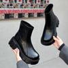 Platform Martin Boots Women's New Autumn and Winter High Heels Small Ankle Boots Versatile Thin Short Boots