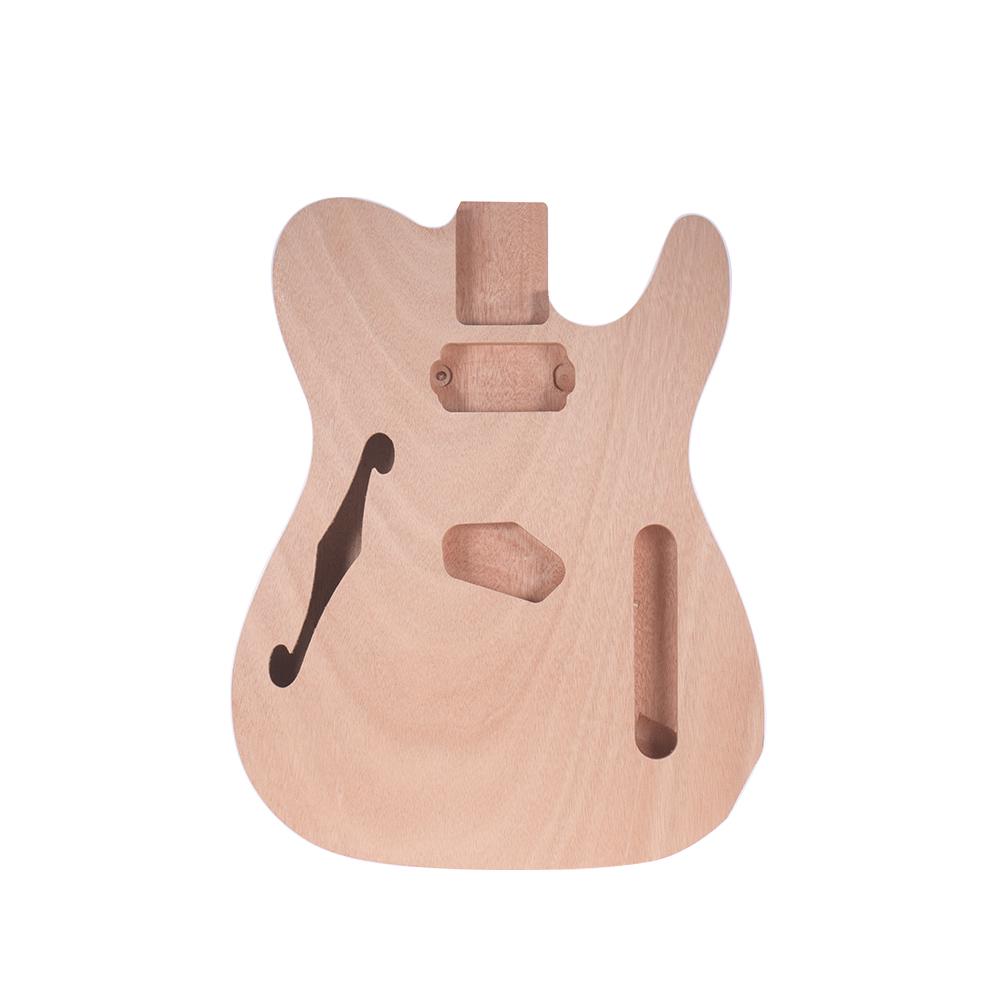 DIY Unfinished Mahogany Wooden Body Replace Part for TL F Electric Guitar