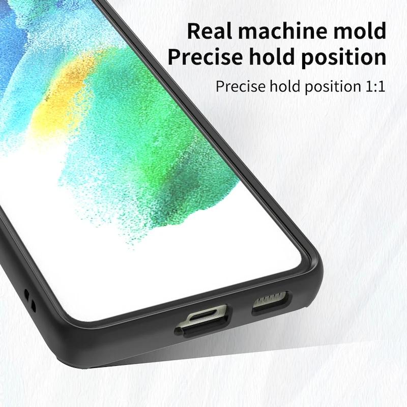 Магнитный матовый чехол для Samsung Galaxy S25 S24 S23 S22 S21 S20 Ultra FE 5G S10 S9 Plus Lite противоударный чехол-держатель с кольцом Funda