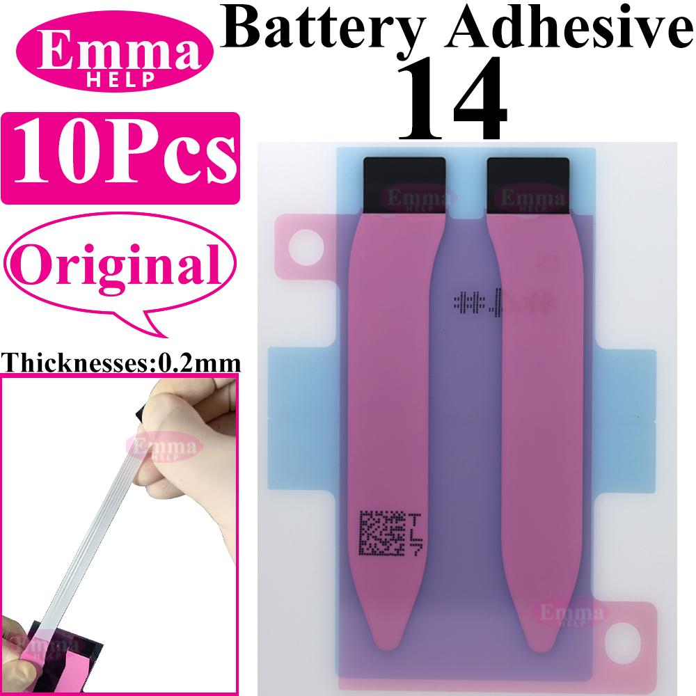 EmmaHelp 10 шт. Наклейка на аккумулятор для iPhone 17 Pro Max 17Air 16 16E 12 13 14 Plus 15 Клейкая лента для аккумулятора Запасные части