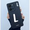 Чехол для Vivo Y35 Милые начальные буквы Мягкая задняя крышка из жидкого силикона для Vivo Y 35 4G Funda Защита от падений Защитный чехол