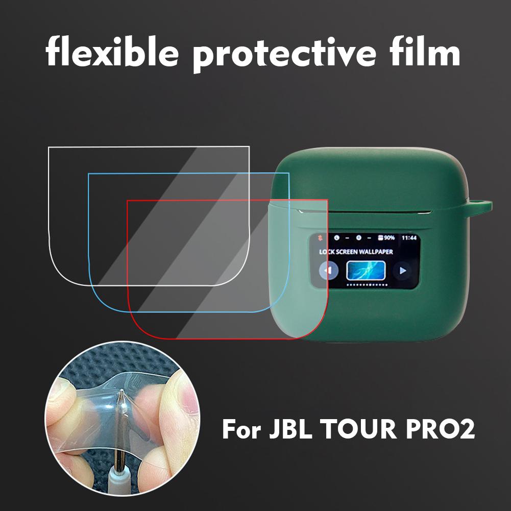 1 Pcs For JBL TOUR PRO 2 Protective Film Flexible Film Earphone Hydrogel LCD Intelligent Film S V7Y6