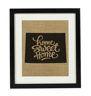 Милый сувенир Home Sweet Home Burlap Print Wall Decor Colorado State Map Идея подарка на новоселье — только Burlap Print
