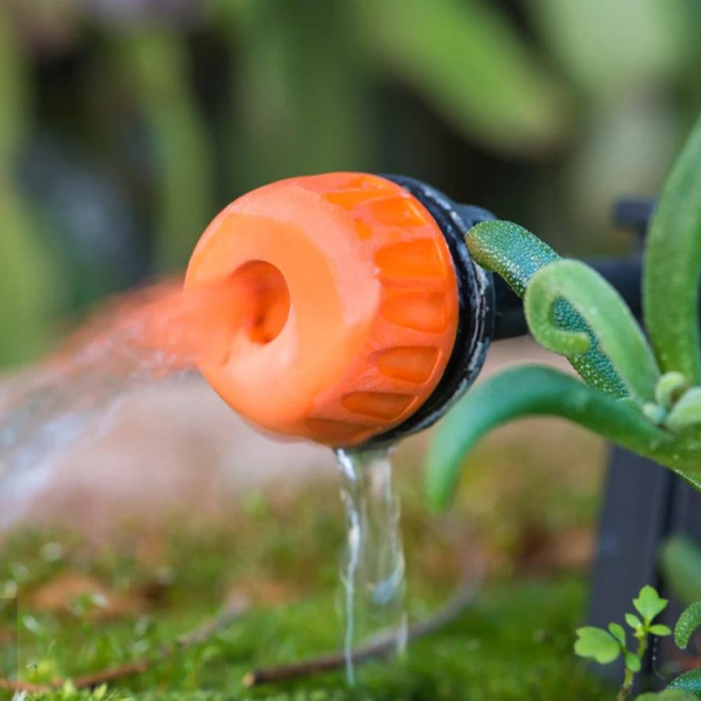 200FT Greenhouse Micro Drip Irrigation Kit with 1/2 Inch Hose 1/4 Inch Distribution Tubing Patio Misting Plant Watering System