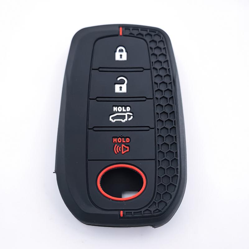 Силиконовый чехол-футляр для автоключа для Toyota Chr Hilux Fortuner Land Cruiser 200 Camry Corolla Crown Rav4 Highland