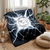 Derby County Football Print Flannel Blanket, Soft Warm Lightweight Throw Blanket for Sofa Bed Camping