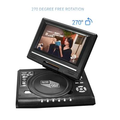 Мини-DVD-плеер 7,8-дюймовый настольный цифровой Smart TV CD EVD проигрыватели дисков с дистанционным управлением Портативный дорожный поворотный экран на 270°